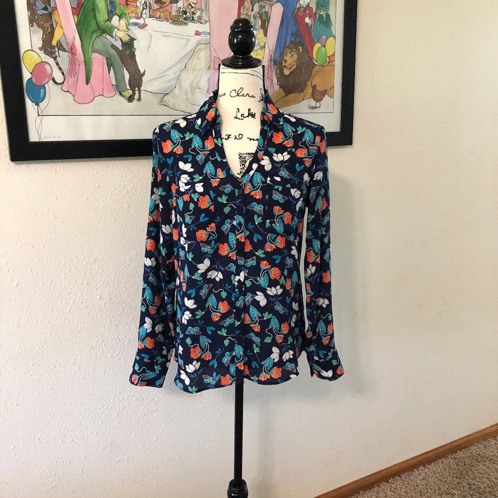 Express Button Down Blouse